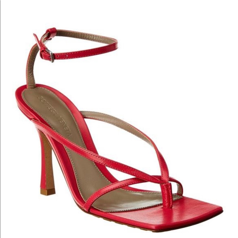 Bottega veneta stretch leather ankle strap sandals